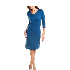 Leggiadro blue v neck dress sz 8